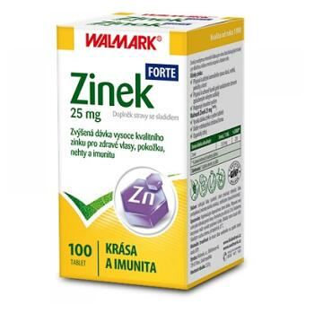 WALMARK Zinok forte 25 mg 100 tabliet