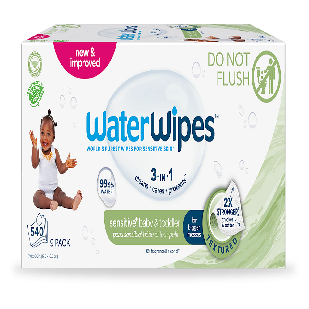 WATERWIPES Obrúsky vlhčené bez obsahu plastov Soapberry 9 x 60 ks