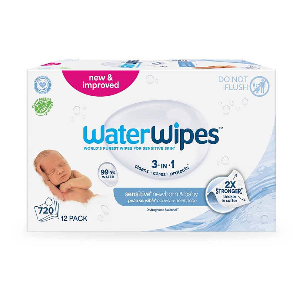 WATERWIPES 100% BIO Odbúrateľné obrúsky 12 x 60 ks kúpite na Mojalekaren.sk