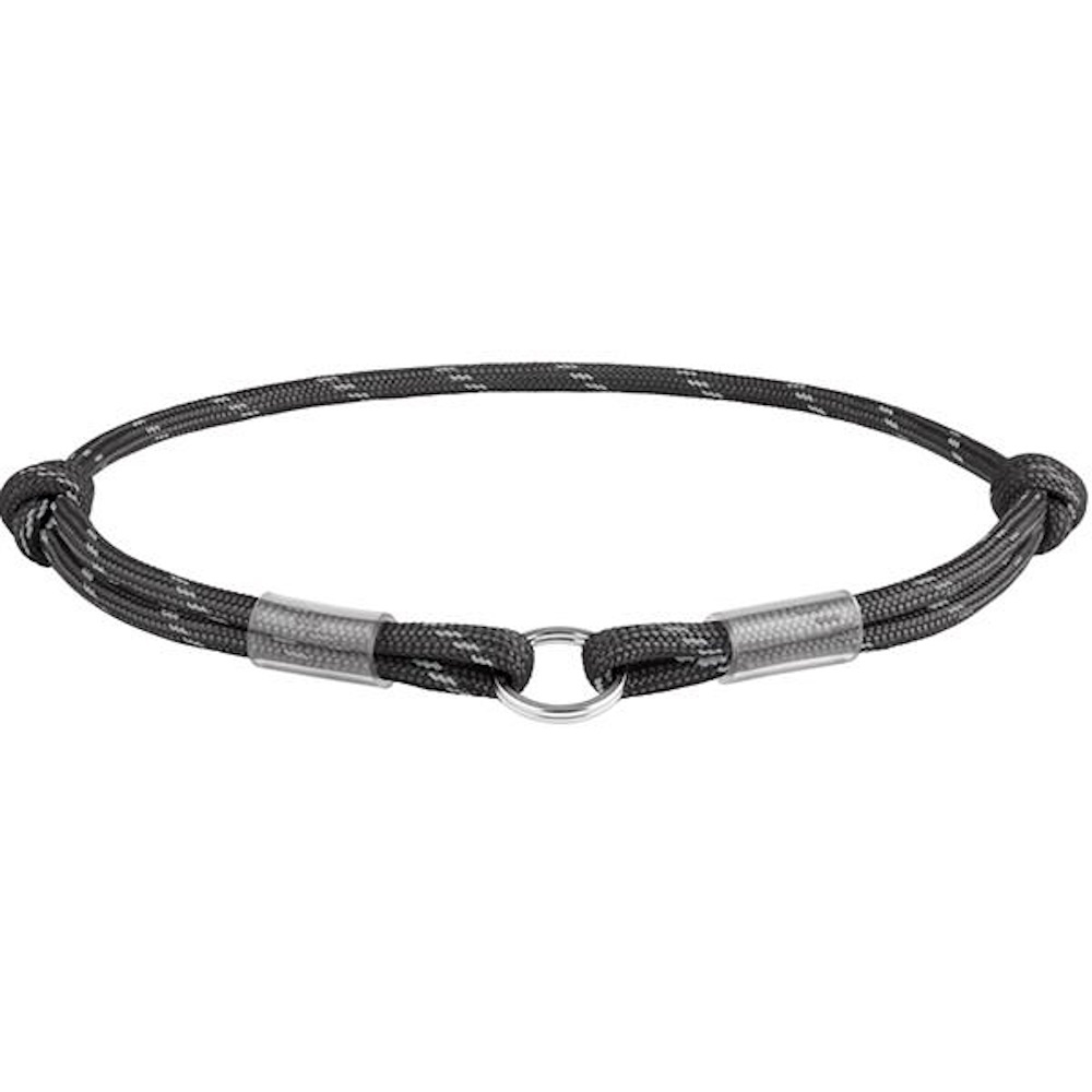 E-shop WAUDOG Cord Obojok na známku čierny 1 kus, Veľkosť: M
