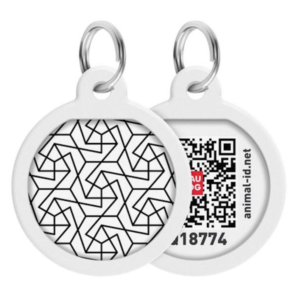 E-shop WAUDOG Identifikačná známka QR Geometry 1 kus, Veľkosť: M