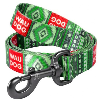 WAUDOG Vodítko pre psov Etno zelené 1 kus, Veľkosť: L (Obojky, postroje a vodítka pre psov)