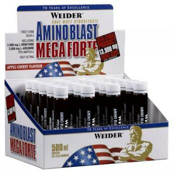 Amino Blast Mega Forte, komplexné aminokyseliny, Weider, ampulky 25 ml