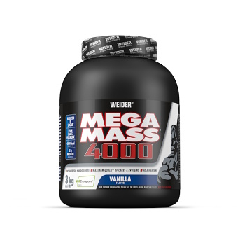 WEIDER Giant Mega Mass 4000 Vanilka 3000 g (Sacharidy, gainery)