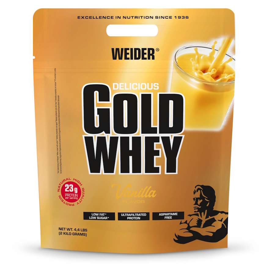 Weider Gold Whey srvátkový proteín s aminokyselinami príchuť 2000 g