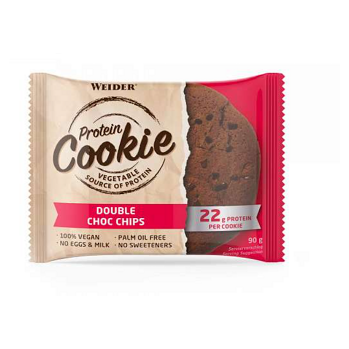 WEIDER Protein Cookie Double Choc Chips 90 g (Proteínové tyčinky) - Proteinové