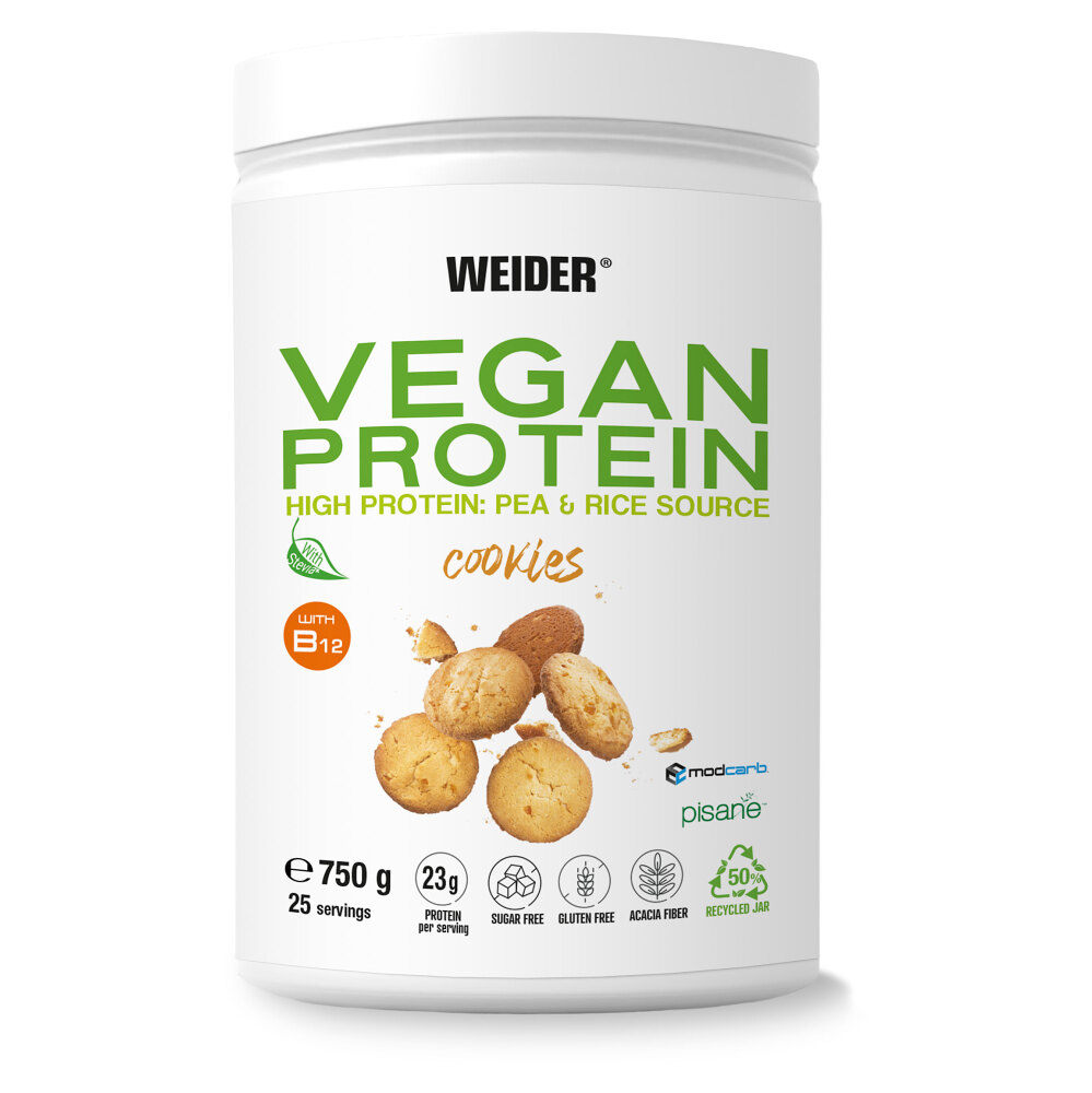 Weider Vegan Protein hrachový proteín príchuť Cookies 750 g