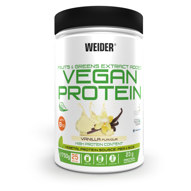 WEIDER Vegan proteín príchuť vanilka 750 g