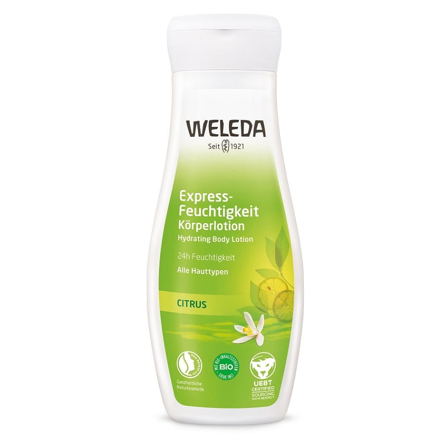WELEDA 24h Expresne Hydratujúce telové mlieko 200 ml