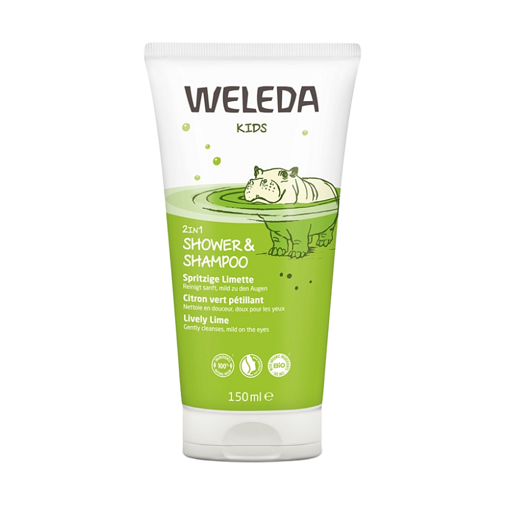E-shop WELEDA Sprchový krém a šampón veselá limetka 150 ml