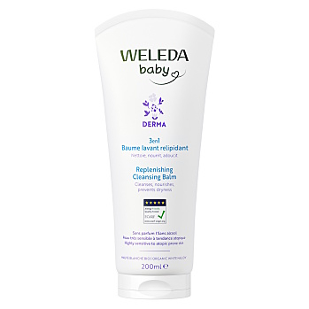 WELEDA 3v1 Derma umývací balzam 200 ml (Mydlá a sprchové gély) - Vyživujúce, Prírodné, Hypoalergénny, Zvláčňujúci