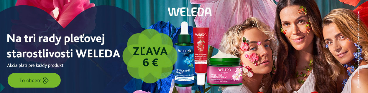 ZĽAVA 6 € na pleťový rad WELEDA