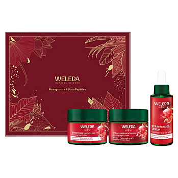 WELEDA Darčekové balenie Firming Face Care Pomegranate & Maca peptides (Kozmetické balíčky) - Dermokozmetika, Spevňujúce, Vyhladzujúce, Vyživujúce, Rozjasňujúce, Regeneračné, Hydratačný, Omladzujúce, Prírodné