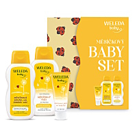 WELEDA Darčekové balenie krabička nechtíkový baby set 3 kusy