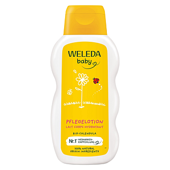 WELEDA Nechtíkové detské ošetrujúce mlieko 200 ml (Pleťové mlieka pre deti) - Hydratačný, Pleťové