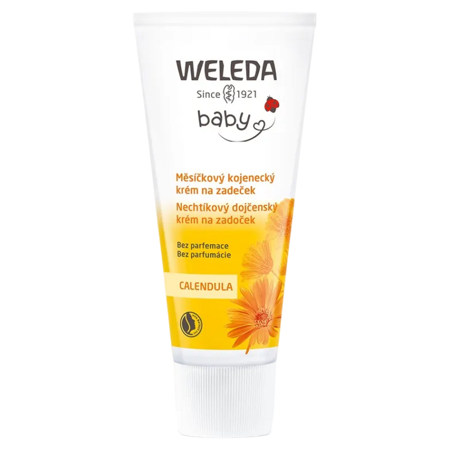WELEDA Nechtíkový dojčenský krém na zadoček bez parfumácie 75 ml