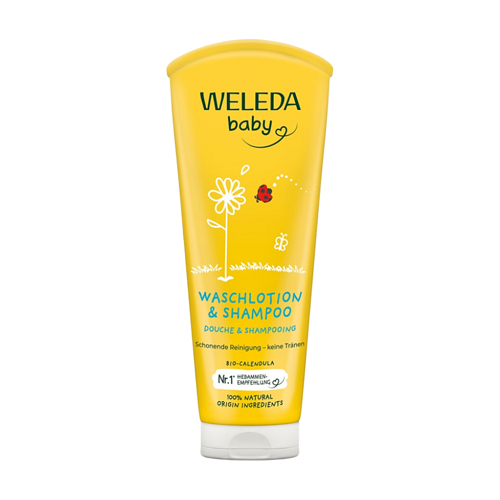 WELEDA Nechtíkový umývací krém a šampón 200 ml