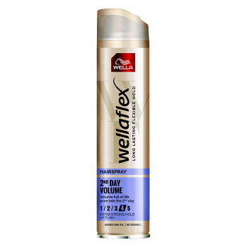 WELLAFLEX 2nd Day Volume Lak na vlasy Extra silné spevnenie 250 ml (Laky na vlasy)