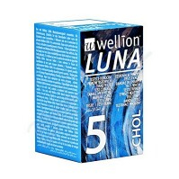 Wellion LUNA testovacie prúžky na meranie cholesterolu 5 ks
