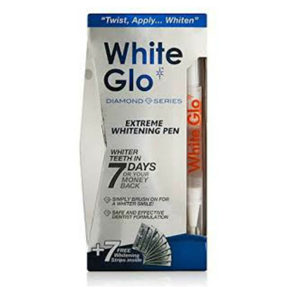 E-shop WHITE GLO Diamond Series bieliace pero + 7 bieliacich páskov na zuby