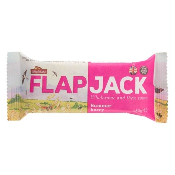 WHOLEBAKE Flapjack ovsený malina-jahoda bezlepkový 80 g