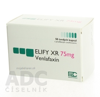 Elify XR 75 mg  cps pld 50x75 mg (blis.PVC/Al) (Lieky na predpis)