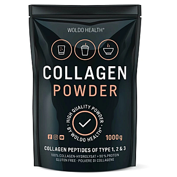 WOLDOHEALTH Hovädzí kolagén 1000 g (Vitamíny na pleť) - Jednozložkové