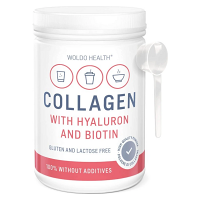 WOLDOHEALTH Kolagén s kyselinou hyalurónovou 500 gramov