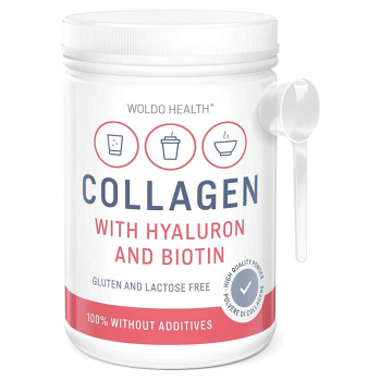 WOLDOHEALTH Kolagén s kyselinou hyalurónovou 500 gramov (Kĺby) - Viaczložkové