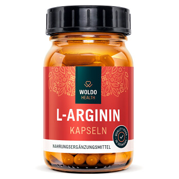 WOLDOHEALTH L-Arginín HCL 120 kapsúl (Žily a cievy) - Jednozložkové