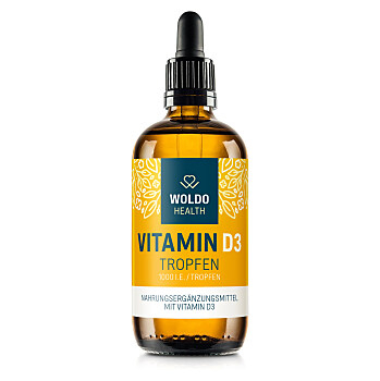 WOLDOHEALTH Vitamín D3 1000 IU 50 ml (Vitamín D) - Viaczložkové
