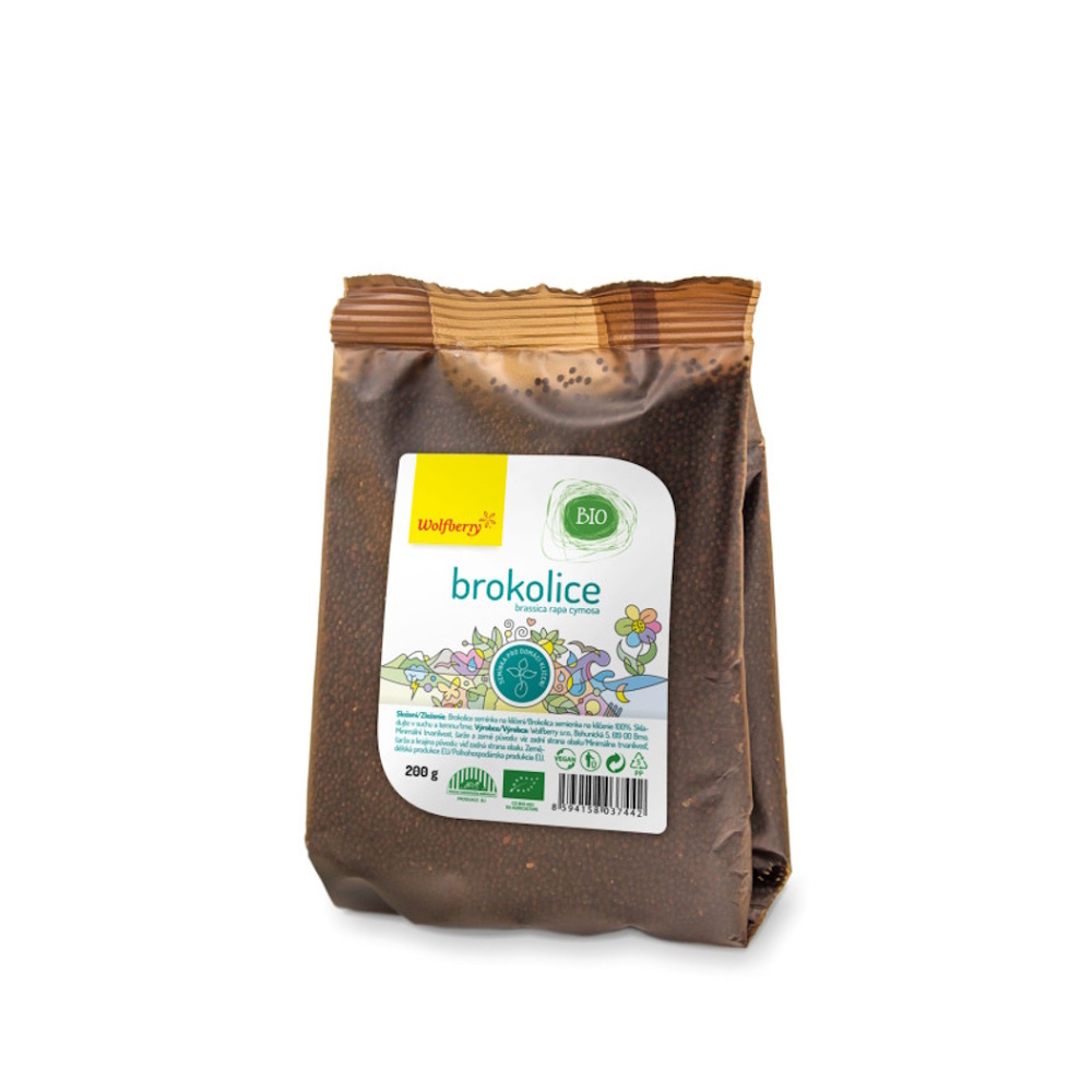 WOLFBERRY Brokolica semienka na klíčenie BIO 200 g