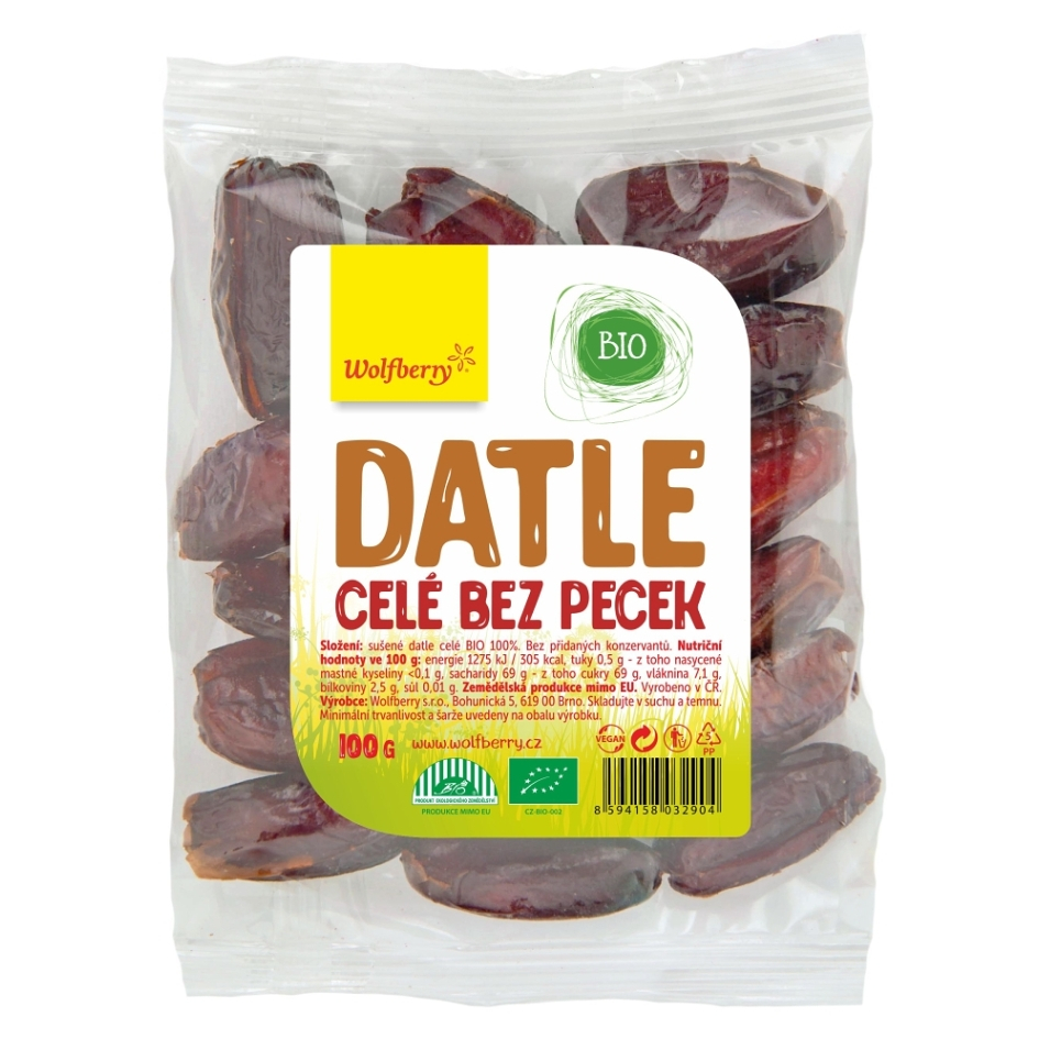 E-shop WOLFBERRY Datle bez kôstok 100 g BIO