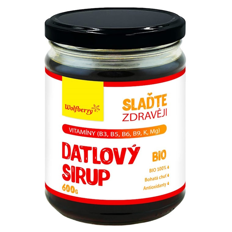 Wolfberry Datľový sirup BIO prírodné sladidlo v BIO kvalite 600 g kúpite na Mojalekaren.sk