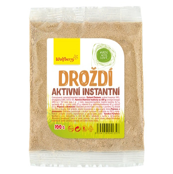 WOLFBERRY Droždie aktívne instantné kvasnice 100 g (Prísady na pečenie) - Prírodné