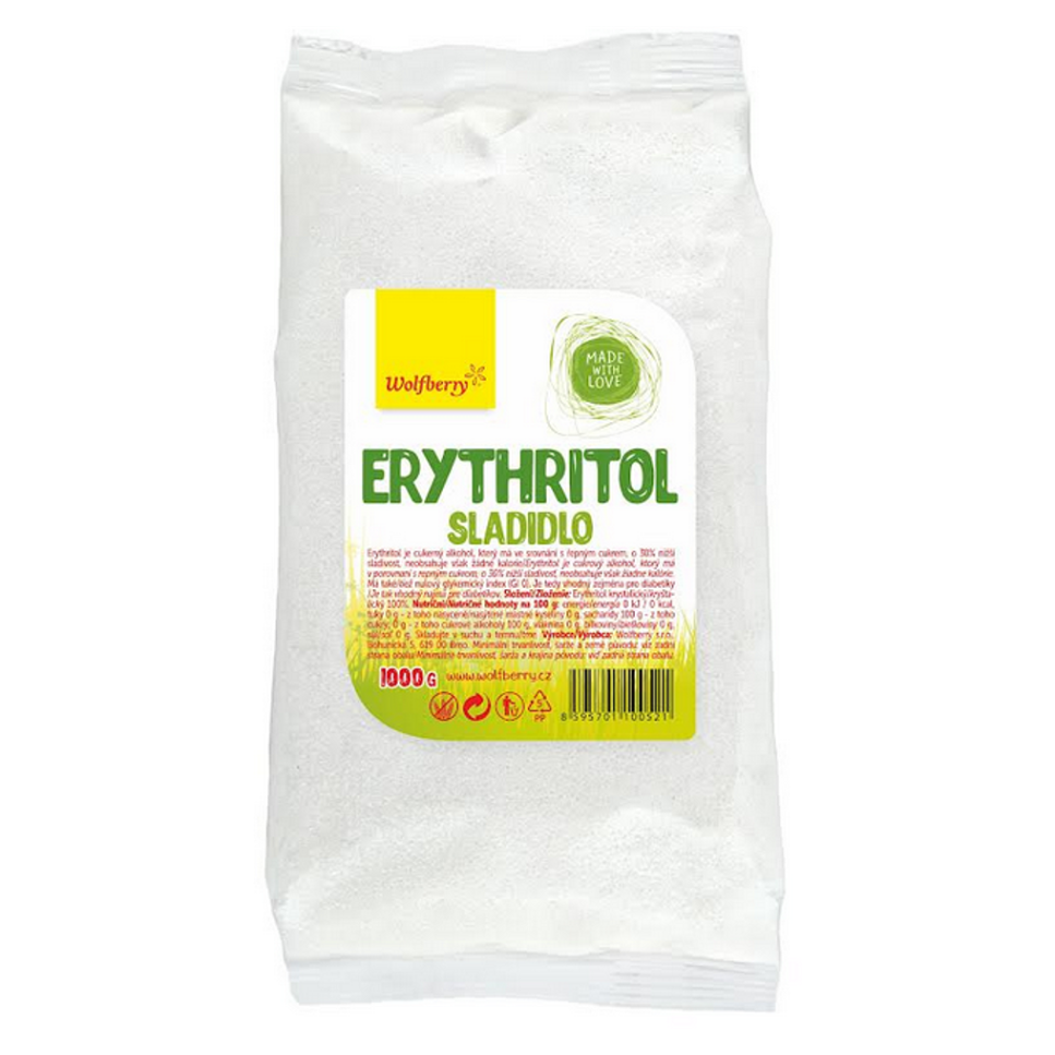 WOLFBERRY Erythritol vo vrecku 1000 g
