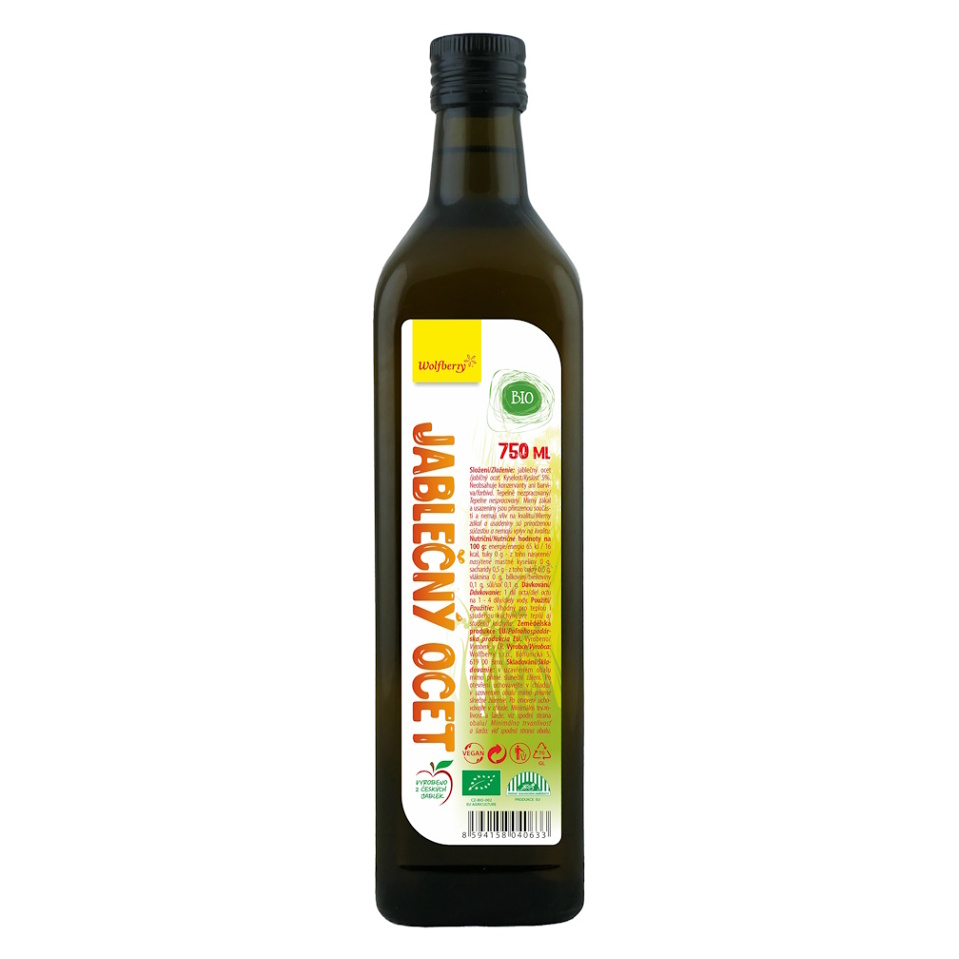 WOLFBERRY Jablčný ocot 750 ml BIO kúpite na Mojalekaren.sk