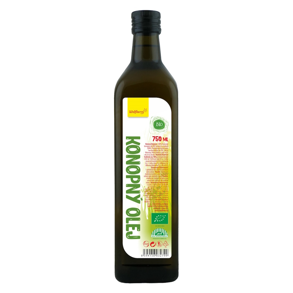 E-shop WOLFBERRY Konopný olej BIO 750 ml