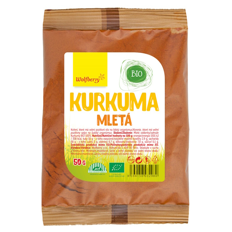 WOLFBERRY Kurkuma mletá 50 g BIO