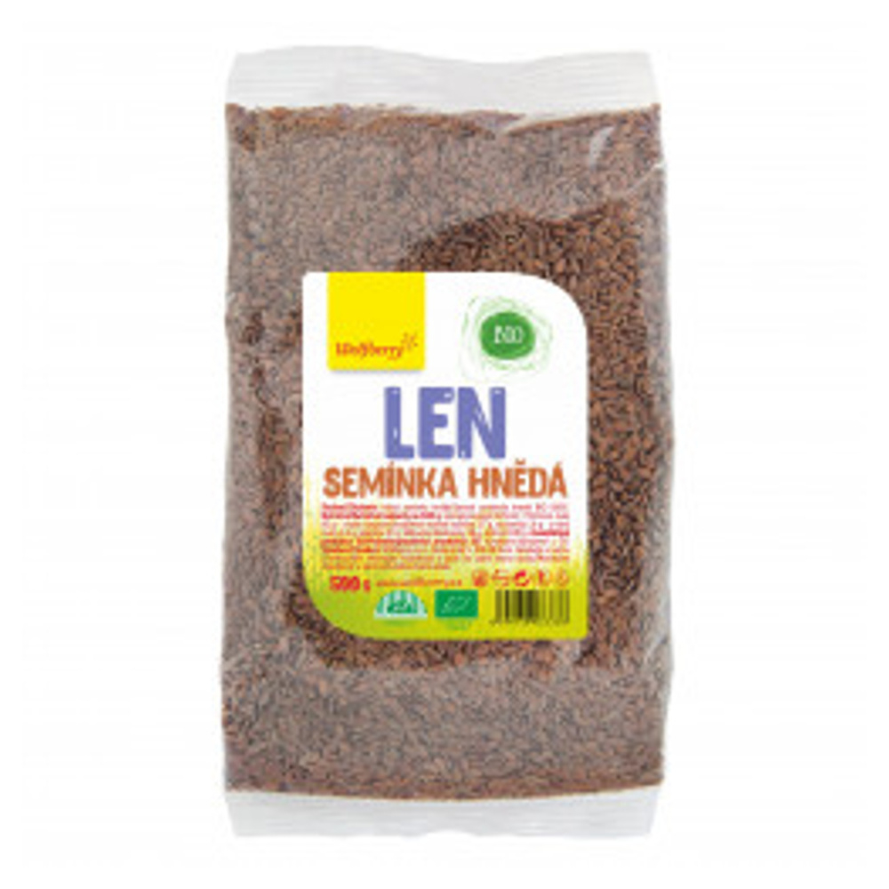 E-shop WOLFBERRY Ľanové semienko hnedé BIO 500 g
