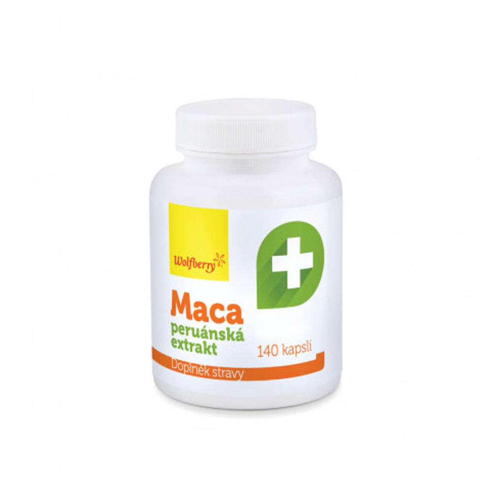 Wolfberry Maca peruánska extrakt kapsuly prostata, potencia, vitalita 140 cps