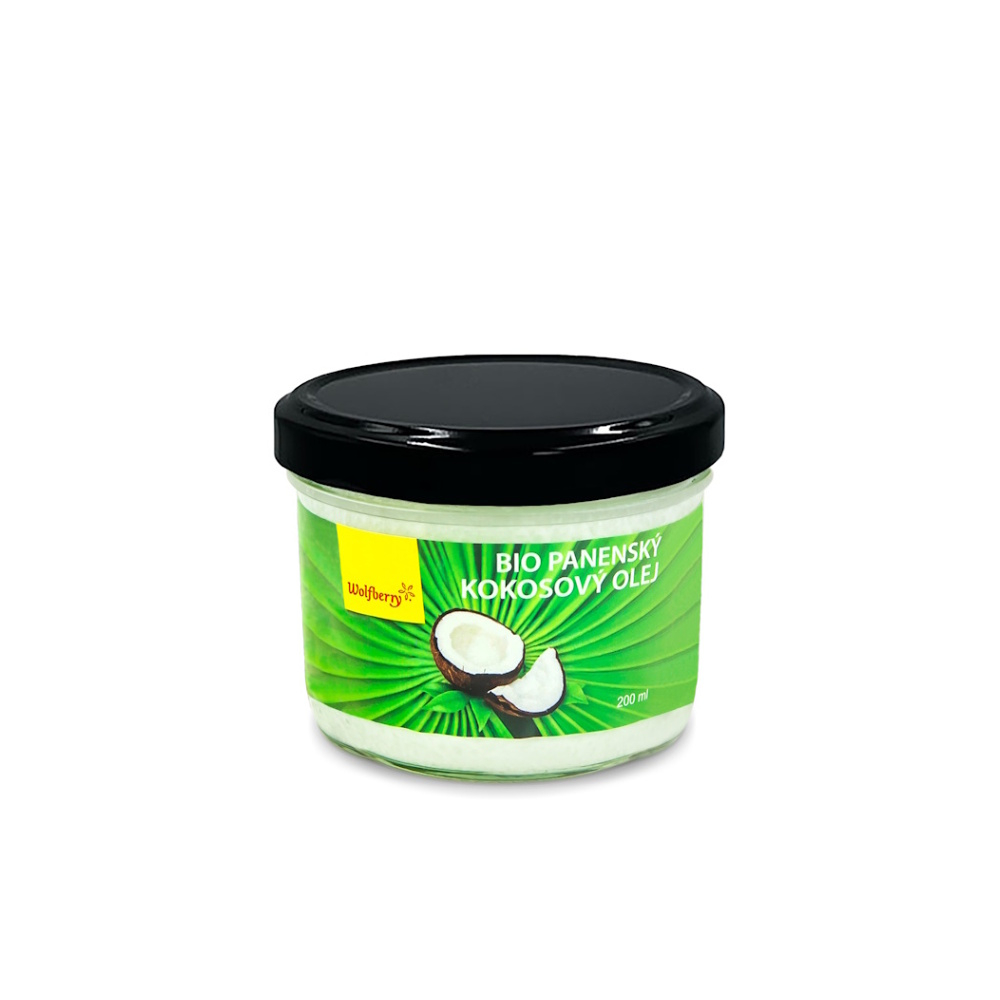 E-shop WOLFBERRY Panenský kokosový olej BIO 200 ml