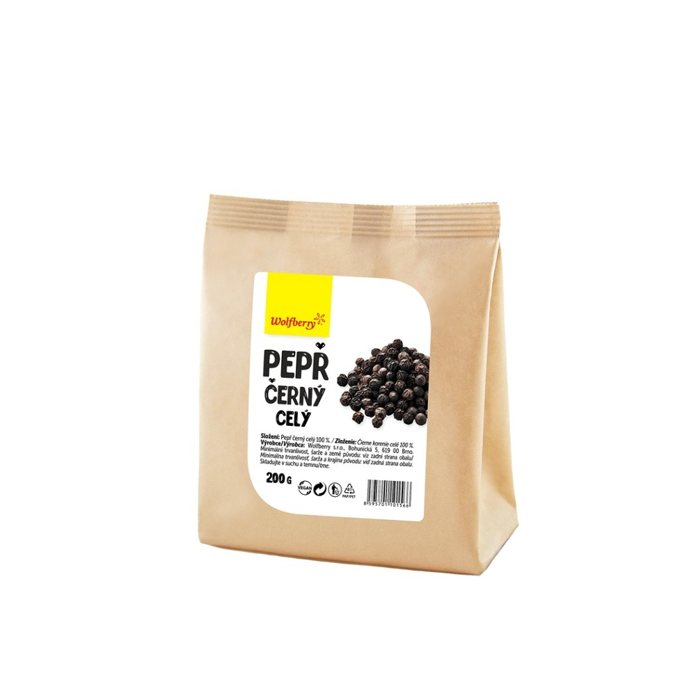 WOLFBERRY Korenie čierne celé 200 g
