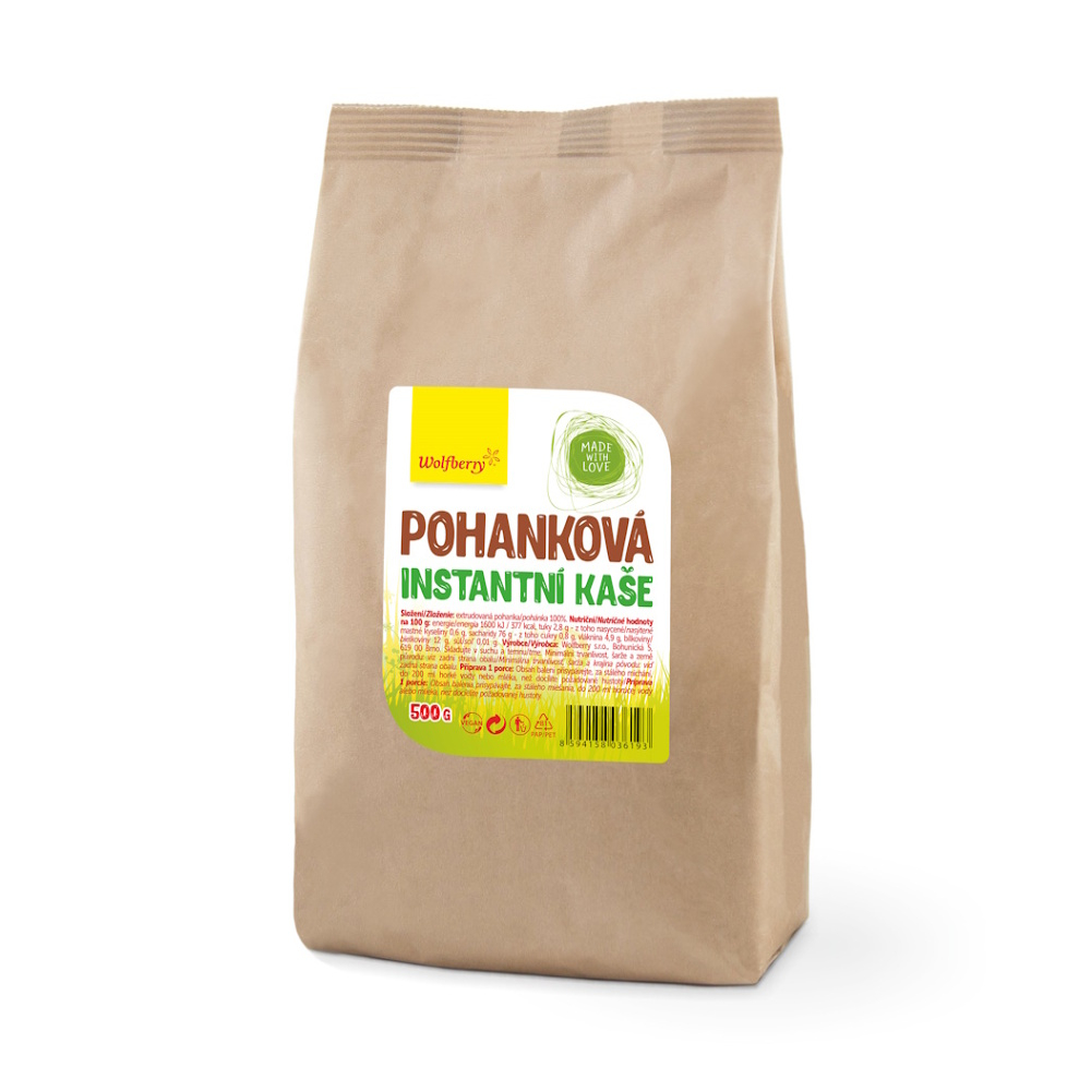 Wolfberry Pohánková kaša instantná kaša bez lepku 500 g