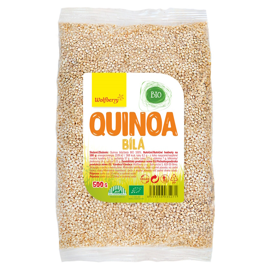 E-shop WOLFBERRY Quinoa biela BIO 500 g