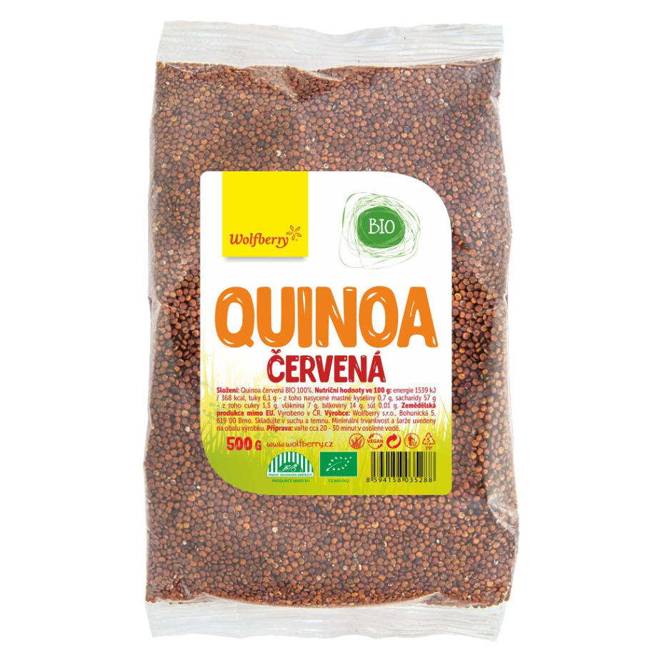 E-shop WOLFBERRY Quinoa červená 500 g BIO