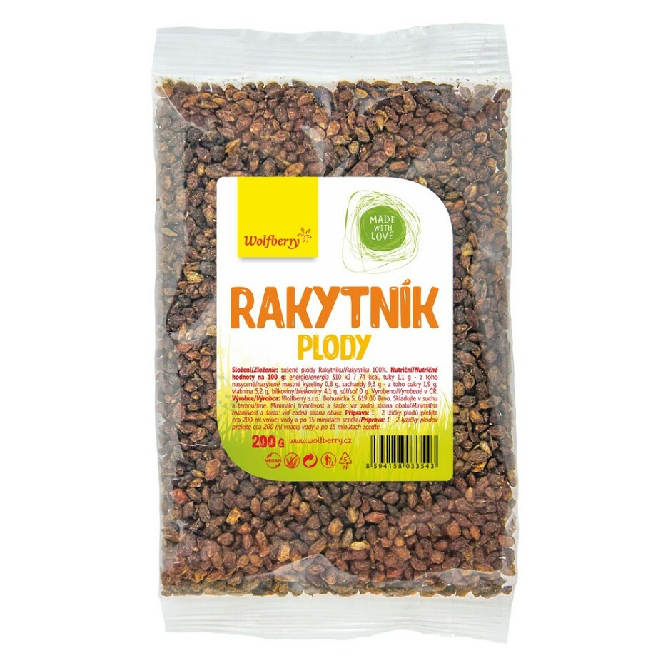 Wolfberry Rakytník plody sušené plody 200 g
