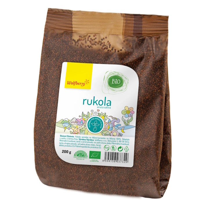 WOLFBERRY Rukola semienka na klíčenie 200 g BIO