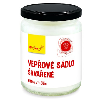 WOLFBERRY Sadlo škvarené bravčové 435 g (Živočíšne tuky) - Jednodruhové