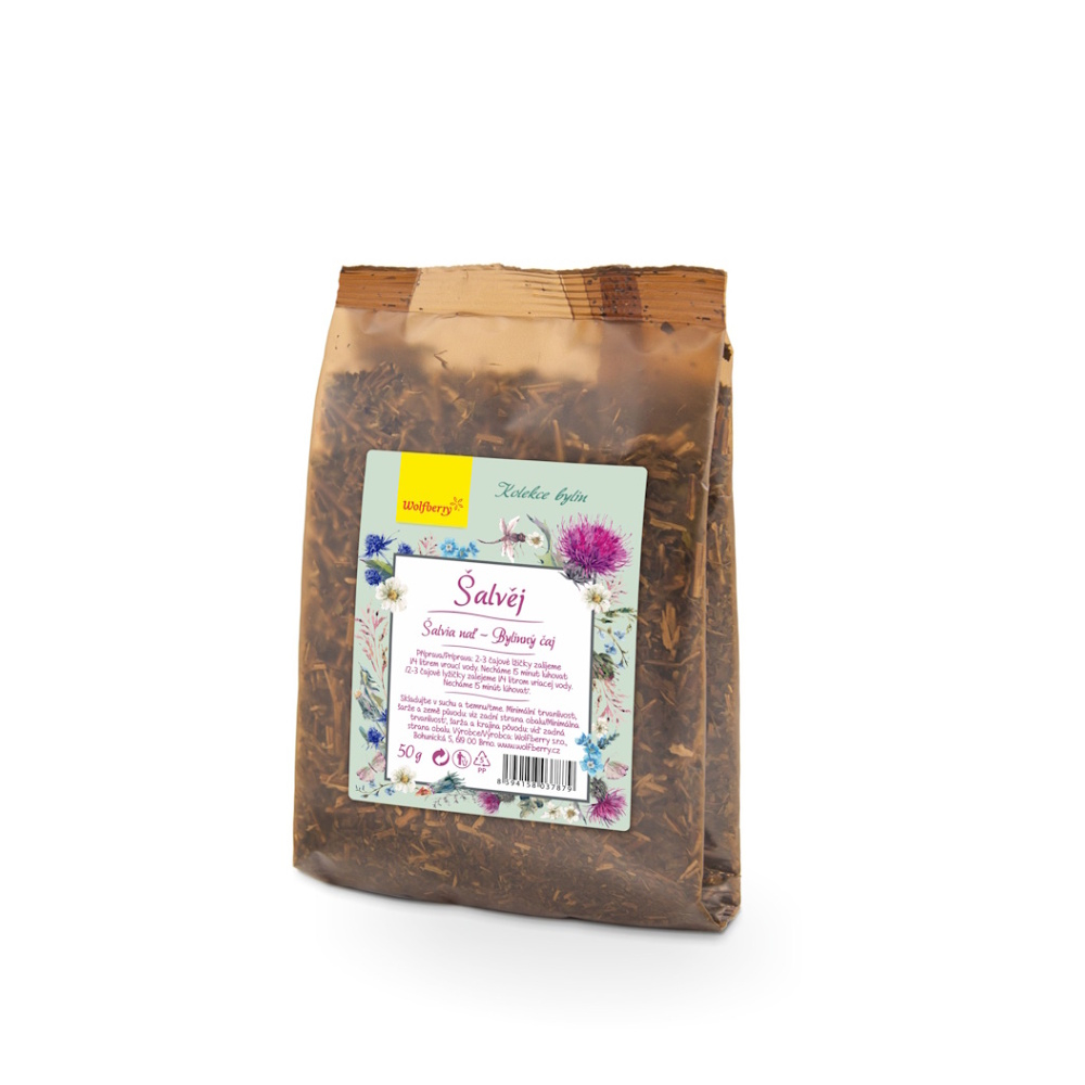 Wolfberry Kolekcia bylín Šalvia bylinný čaj sypaný 50 g